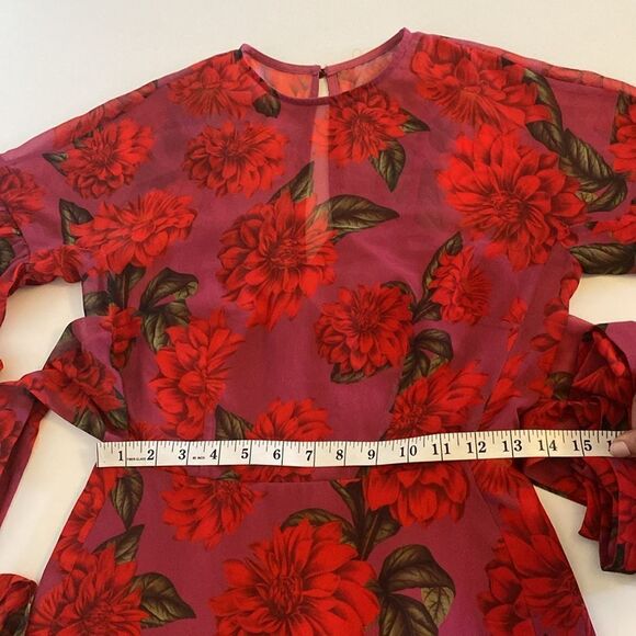 Keepsake the Label Dhalia-Red Find You Mini Dress Size Small - Picture 14 of 16